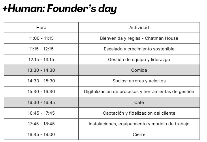 HORARIO